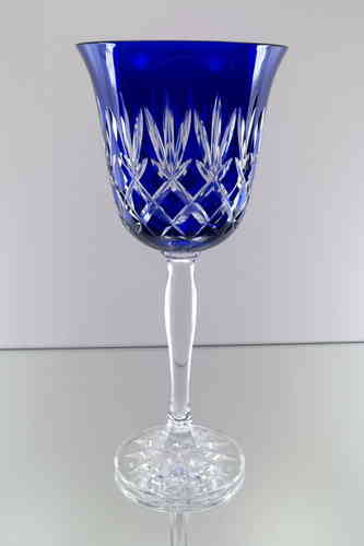 Set 6 farbige Weingläser aus Crystalite 01/013 - Blau