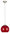 Kugel Lampe - Ø 25 cm dunkelrot