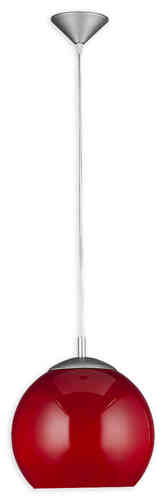 Kugel Lampe - Ø 30 cm dunkelrot bordeaux