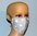 Gesichtsmaske Mundmaske 3D mit Filtereinlage 5-lagig